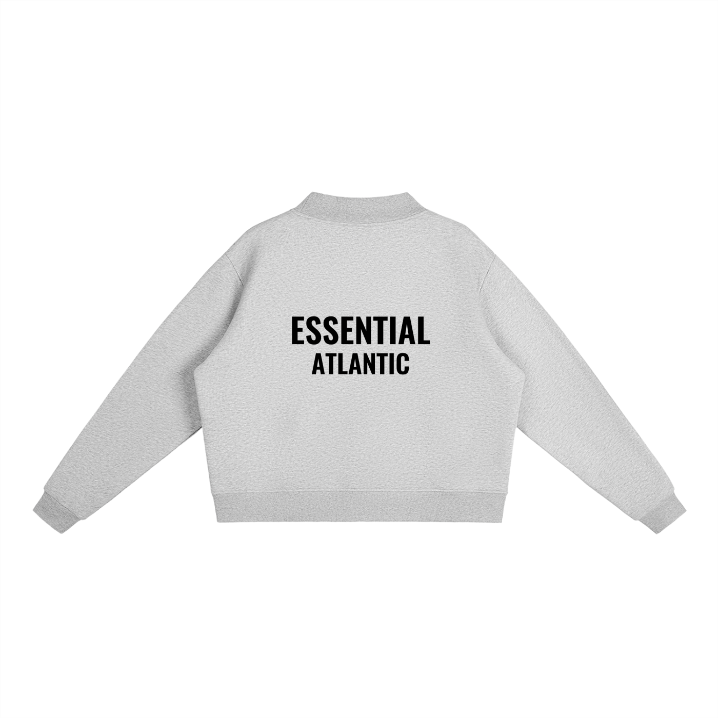 FLEECED ESSENTIAL GRAY SWEAT SHIRT