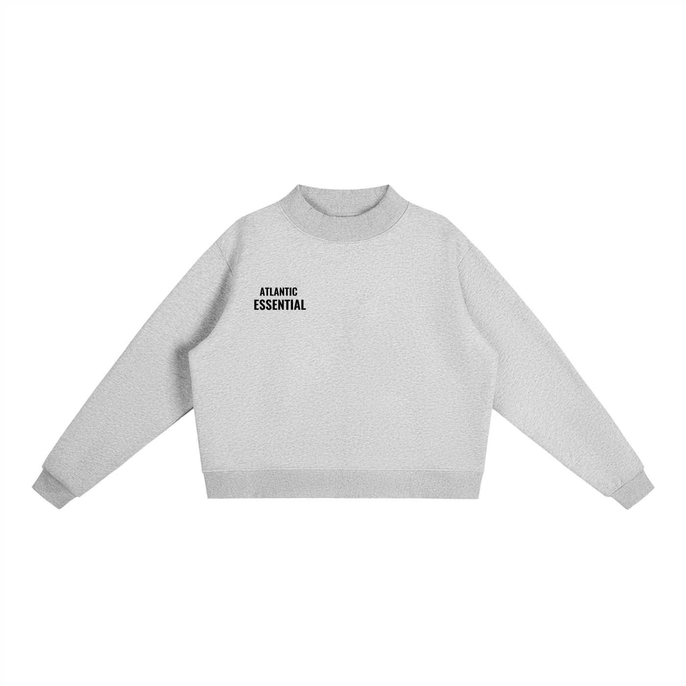 FLEECED ESSENTIAL GRAY SWEAT SHIRT