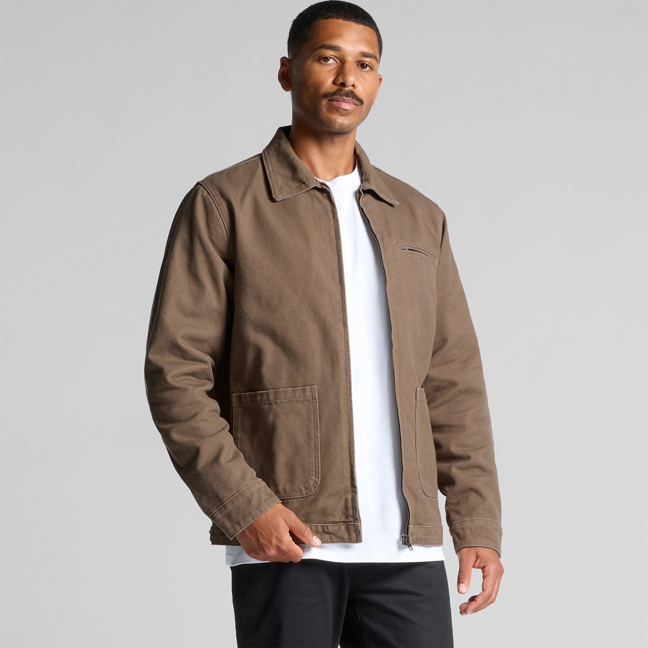 BROWN CANVAS JACKET