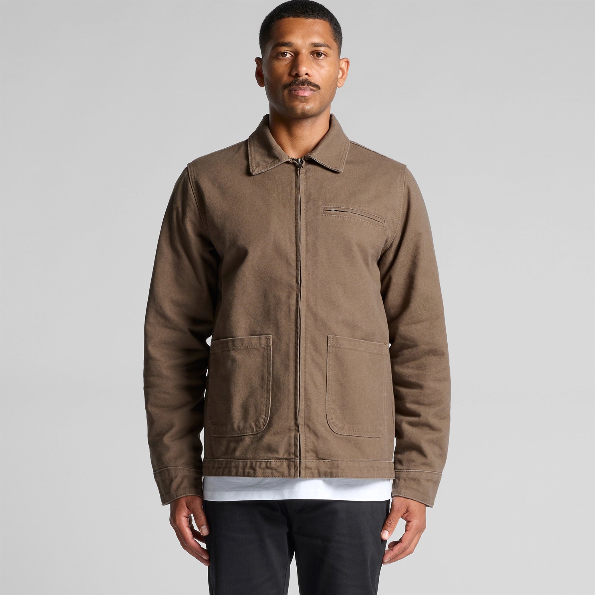 BROWN CANVAS JACKET