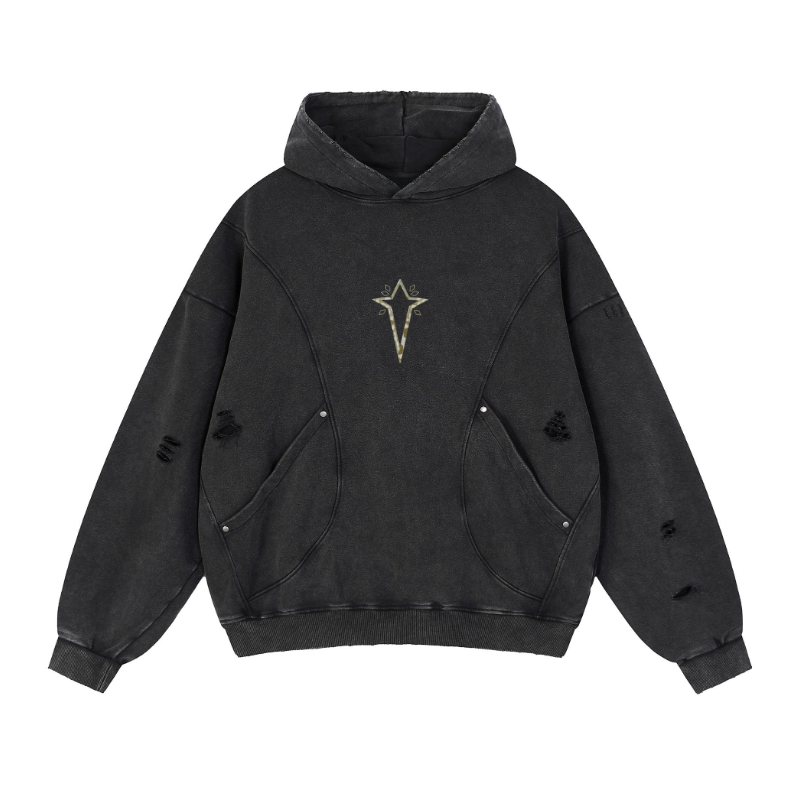 BLACK DOMUS HOODIE