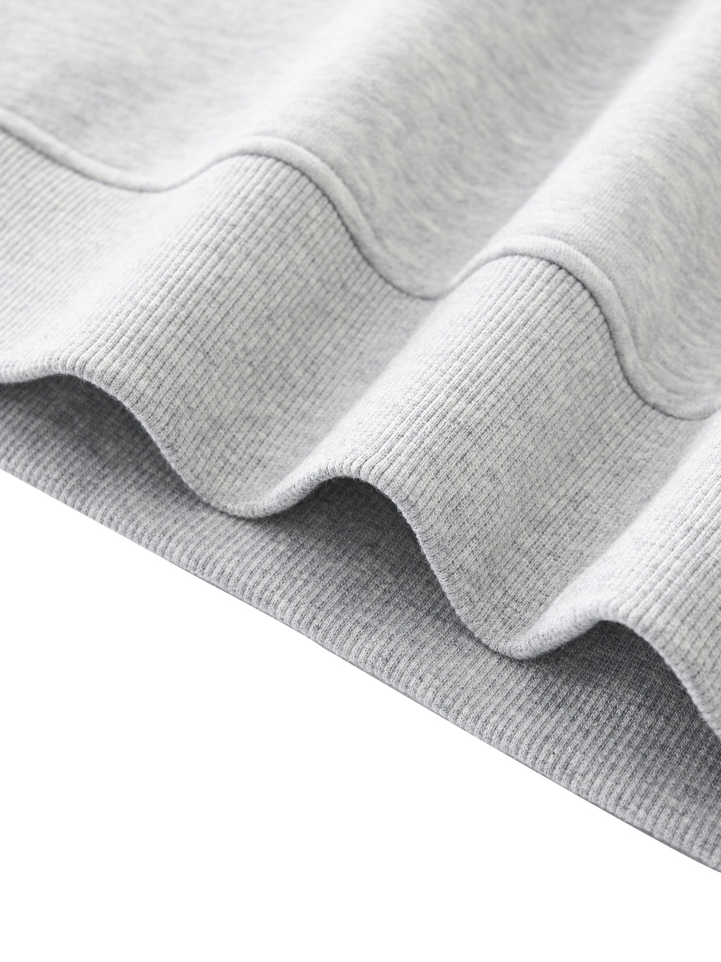 FLEECED ESSENTIAL BLACK SWEAT SHIRT