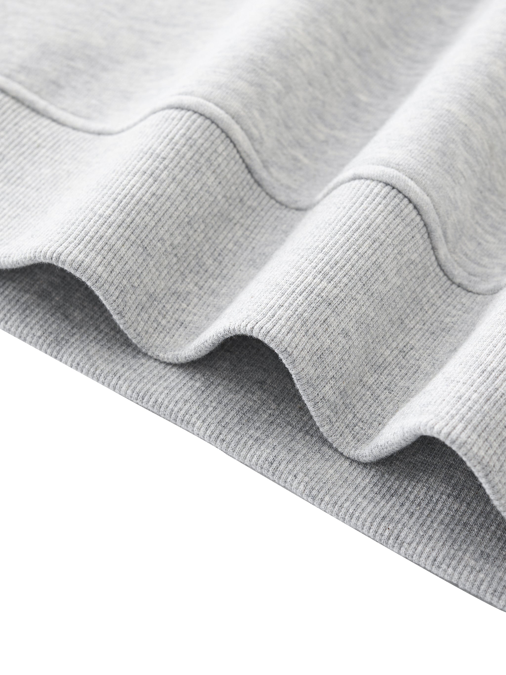 FLEECED ESSENTIAL BLACK SWEAT SHIRT